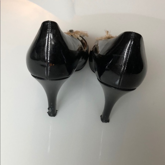 J. Crew Collection Open Toe Patent Heels Vintage - Picture 4 of 6